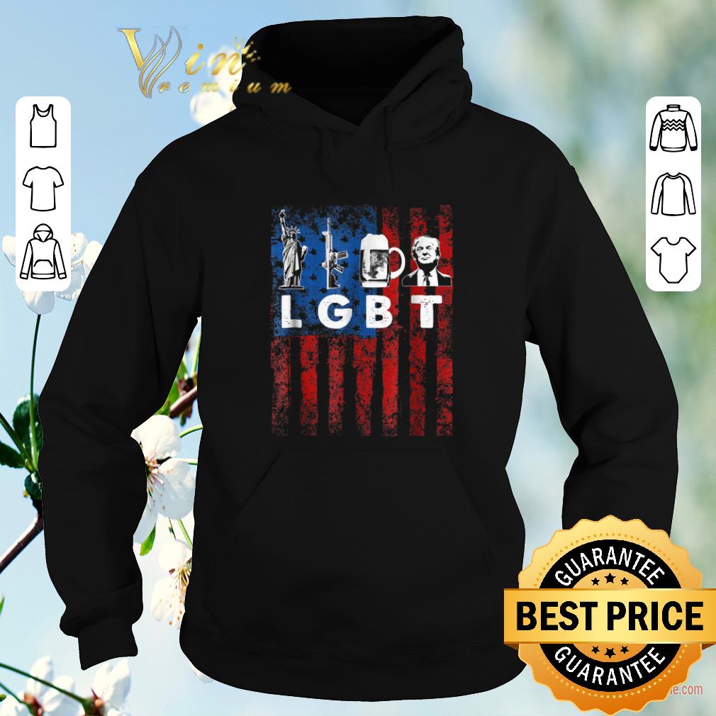 Funny Lgbt Parody Liberty Guns Beer Trump USA flag American shirt sweater 4 - Funny Lgbt Parody Liberty Guns Beer Trump USA flag American shirt sweater