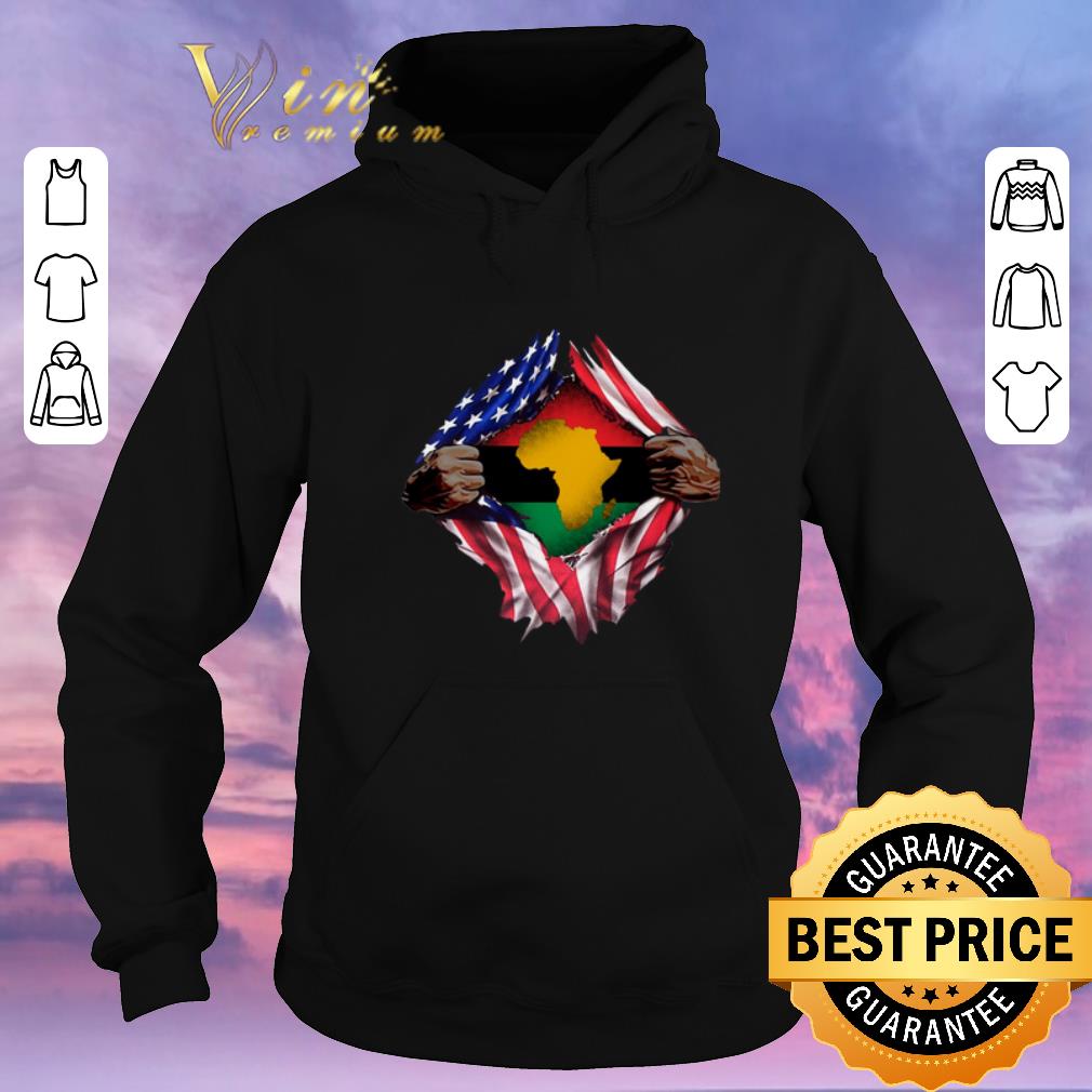 Funny Pan Africanism Blood Inside Me South African American Flag shirt sweater 4 - Funny Pan-Africanism Blood Inside Me South African American Flag shirt sweater