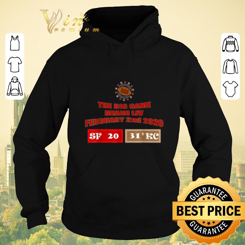 Funny The Big Game Miami LIV February 2nd 2020 San Francisco 49ers vs Kansas City Royals shirt sweater Funny The Big Game Miami LIV February 2nd 2020 San Francisco 49ers vs Kansas City Royals shirt sweater 4 - Funny The Big Game Miami LIV February 2nd 2020 San Francisco 49ers vs Kansas City Royals shirt sweater