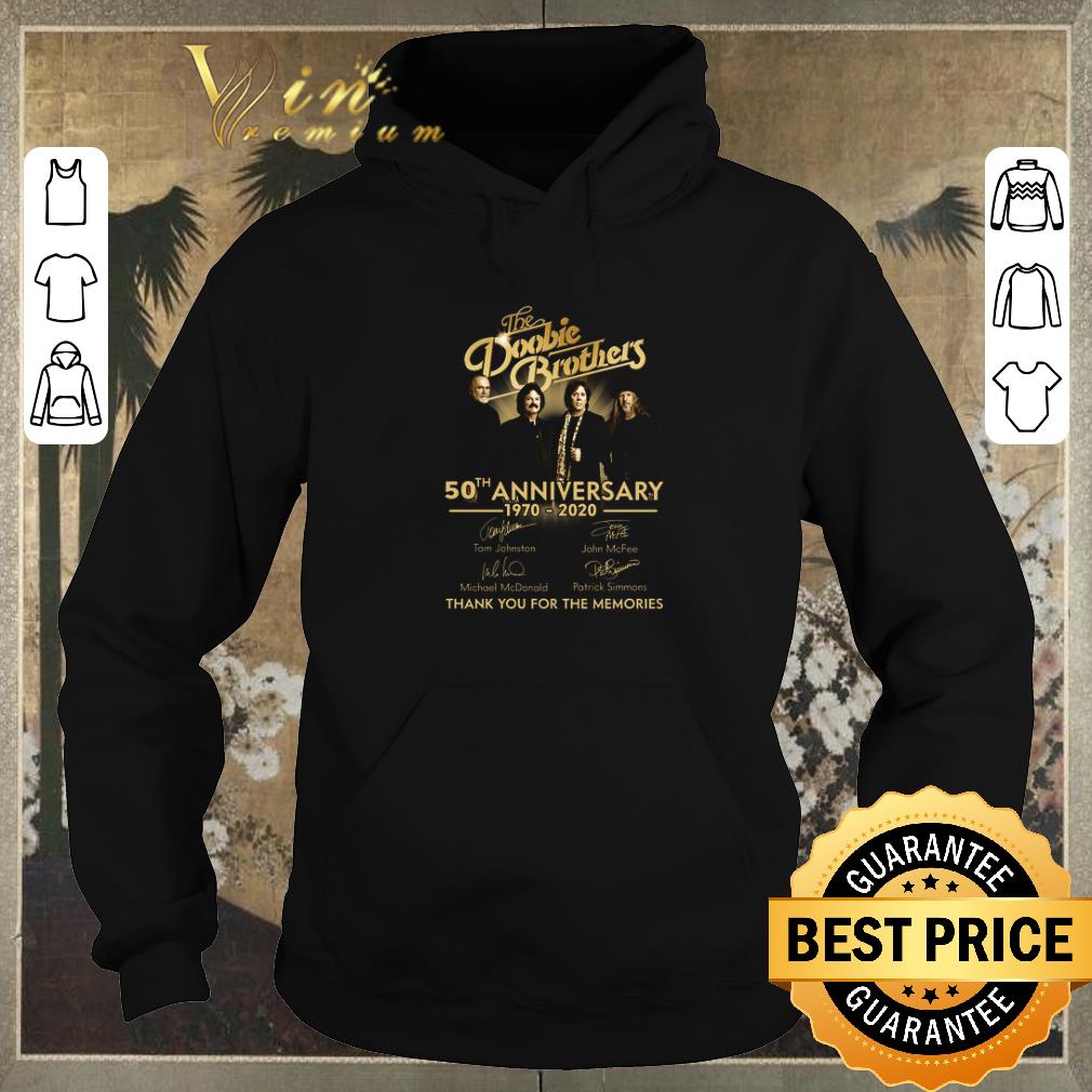 Funny The Doobie Brothers 50th anniversary 1970 2020 signatures thank you for the memories shirt sweater 4 - Funny The Doobie Brothers 50th anniversary 1970 2020 signatures thank you for the memories shirt sweater