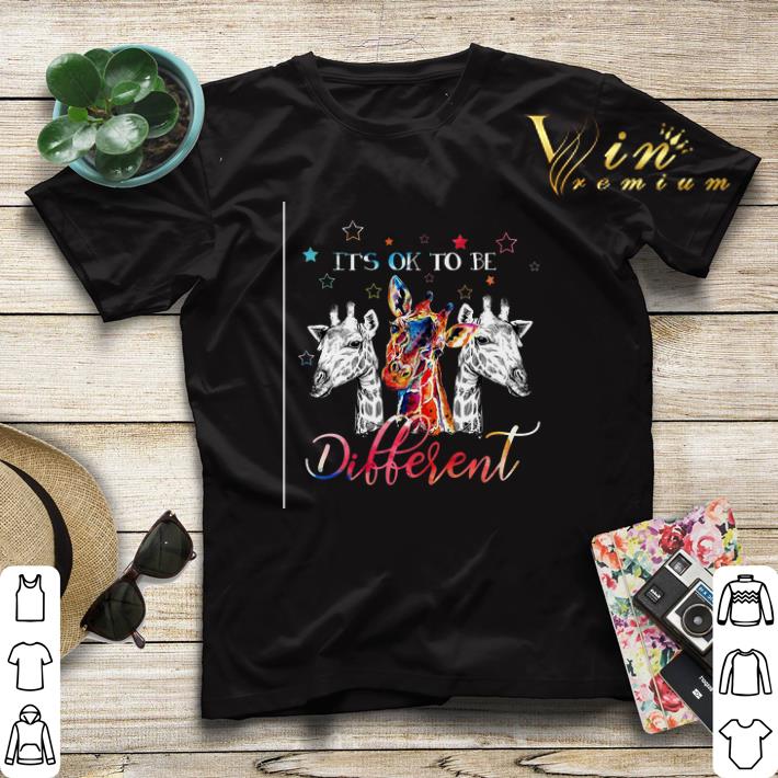 Giraffes it s ok to be different colors shirt sweater 4 - Giraffes it's ok to be different colors shirt sweater