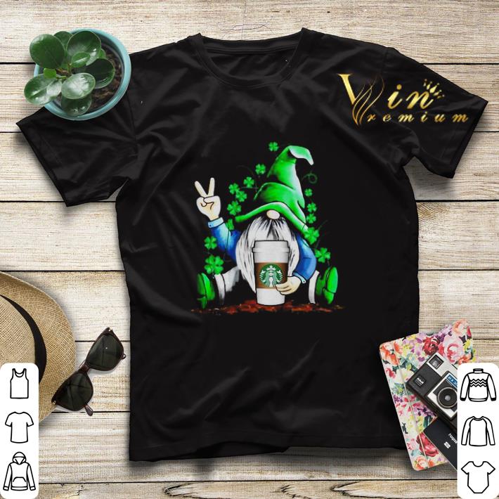 Gnome hug Starbucks coffee St Patrick s Day shirt sweater 4 - Gnome hug Starbucks coffee St. Patrick's Day shirt sweater