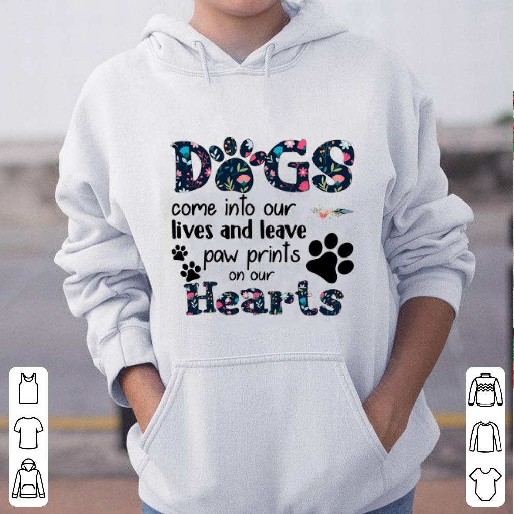 Great Floral Dogs Come Into Our Lives And Leave Paw Prints On Our Hearts shirt 4 - Great Floral Dogs Come Into Our Lives And Leave Paw Prints On Our Hearts shirt