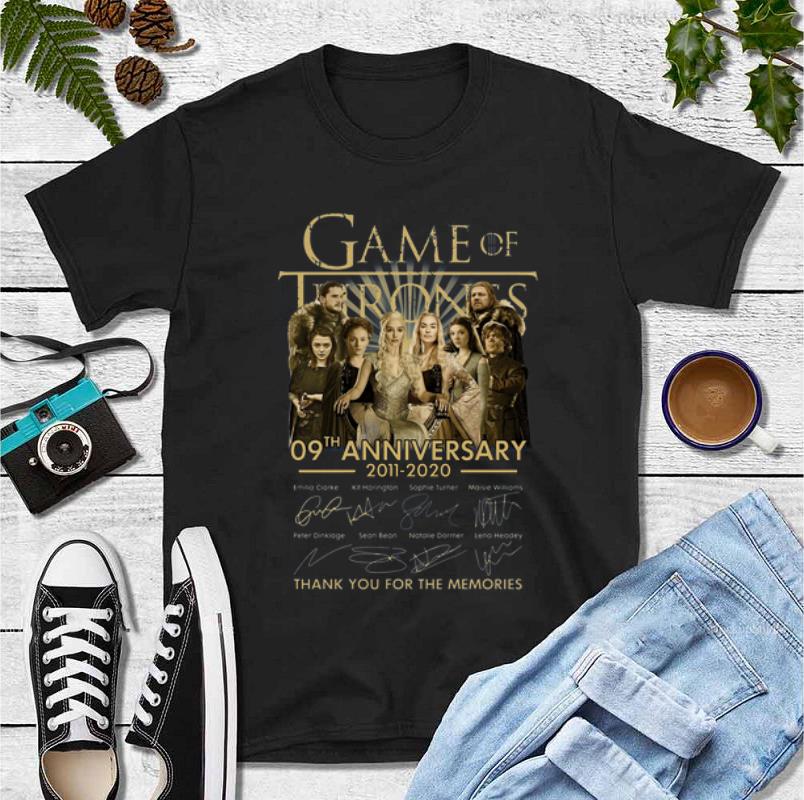 Great Game Of Thrones 09th Anniversary 2011 2020 Signatures shirt 4 - Great Game Of Thrones 09th Anniversary 2011 2020 Signatures shirt