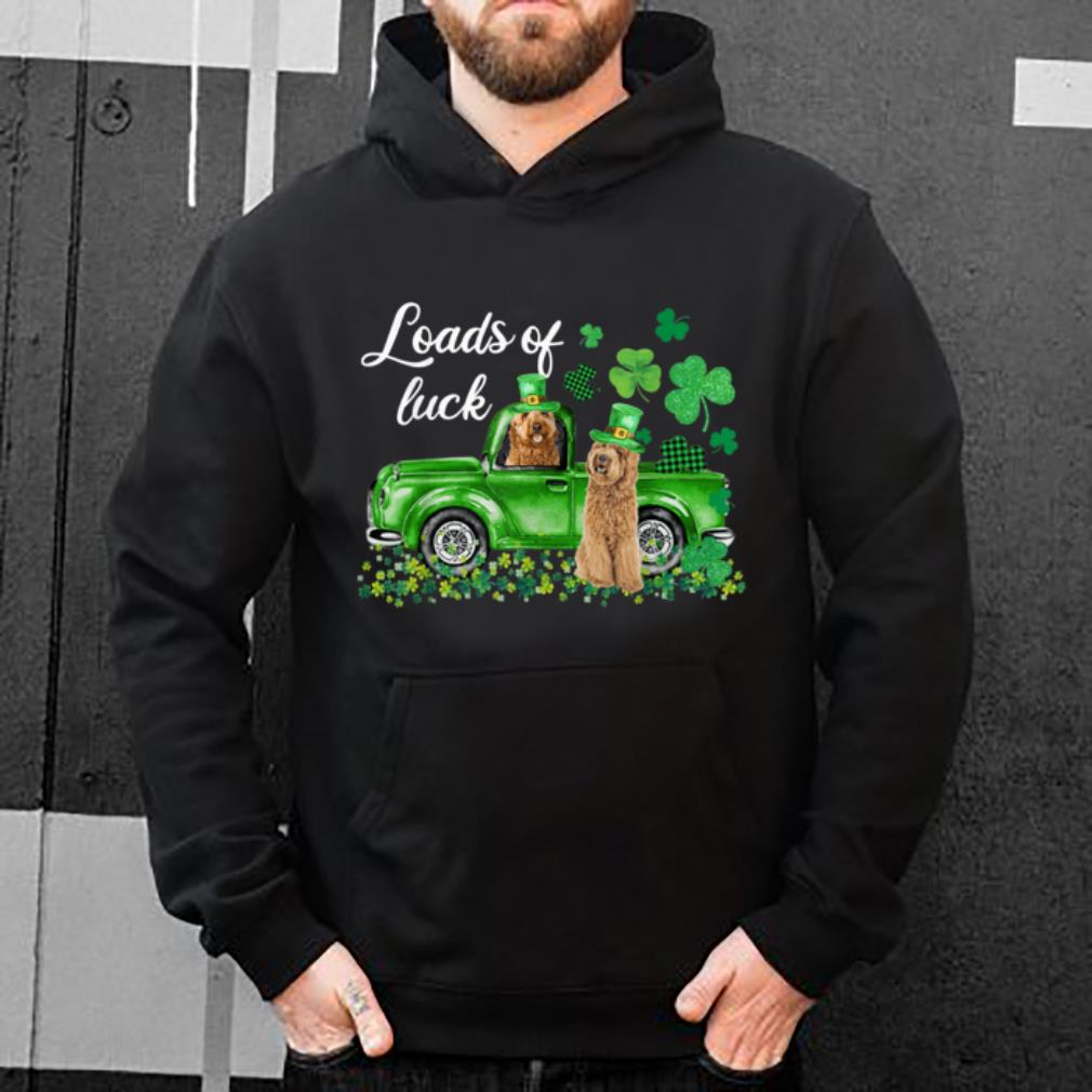Great Loads Of Luck Goldendoodle Green Truck St Patrick s Day shirt 4 - Great Loads Of Luck Goldendoodle Green Truck St Patrick's Day shirt
