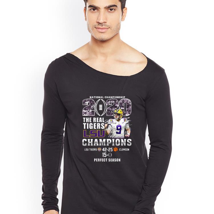 Great National Championship 2020 The Real Tigers Lsu Champions Joe Burrow Signature shirt 4 - Great National Championship 2020 The Real Tigers Lsu Champions Joe Burrow Signature shirt