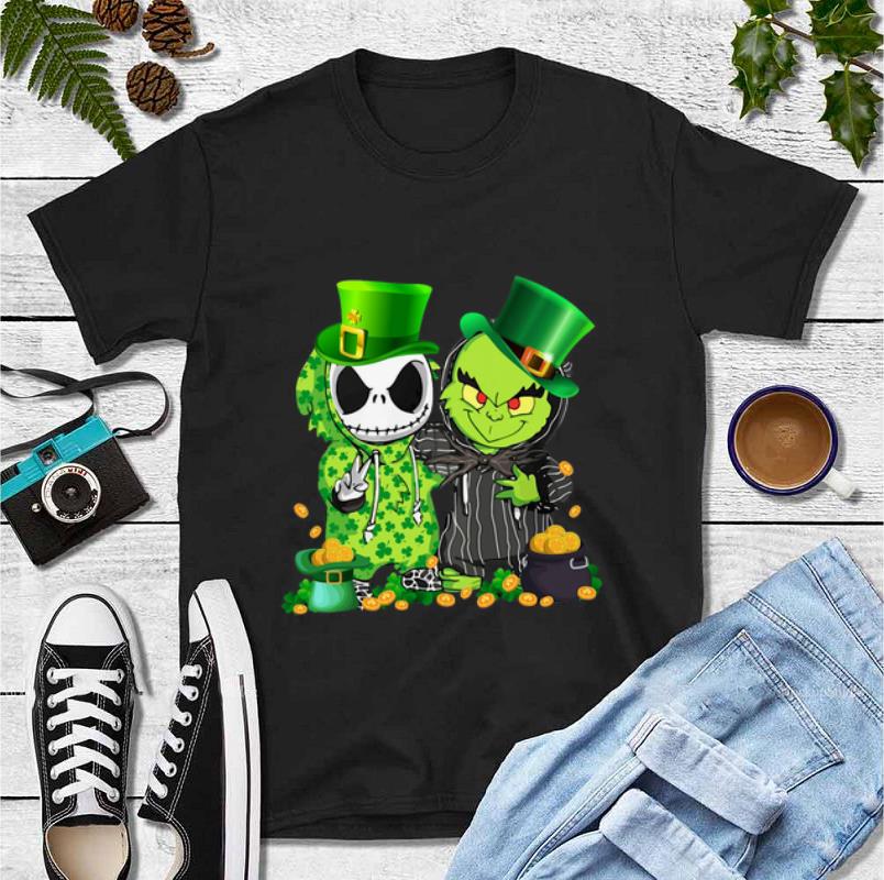 Great St Patrick s Day Irish Baby Jack Skellington and baby Grinch shirt 4 - Great St Patrick’s Day Irish Baby Jack Skellington and baby Grinch shirt
