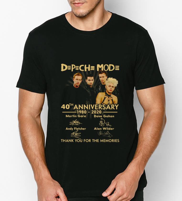 Hot Depeche Mode 40th Anniversary 1980 2020 Thank You For The Memories shirt 4 - Hot Depeche Mode 40th Anniversary 1980 2020 Thank You For The Memories shirt