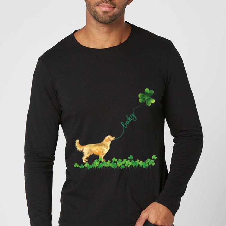 Hot Lucky Golden Retriever Dog Shamrock St Patrick Day shirt 4 - Hot Lucky Golden Retriever Dog Shamrock St Patrick Day shirt