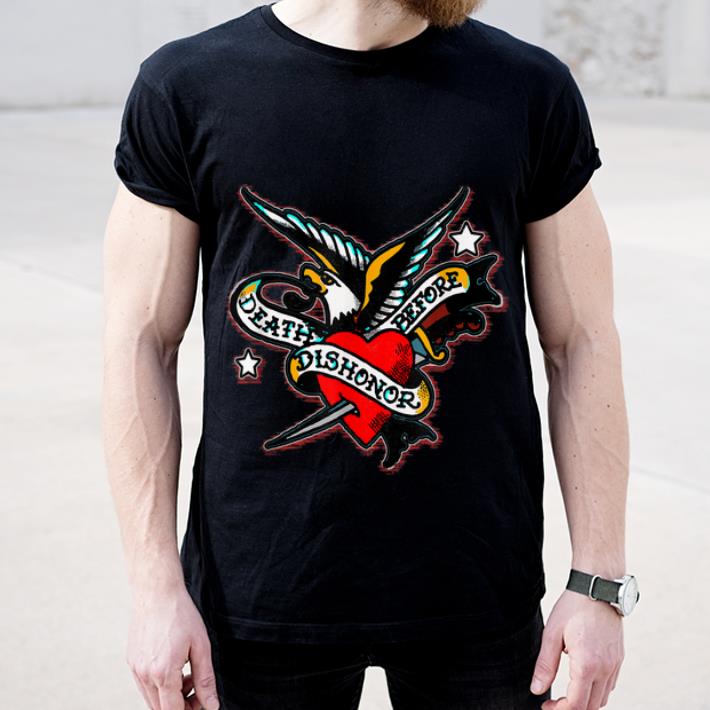 Hot Vintage Eagle Tattoo Death Before Dishonor shirt 4 - Hot Vintage Eagle Tattoo Death Before Dishonor shirt