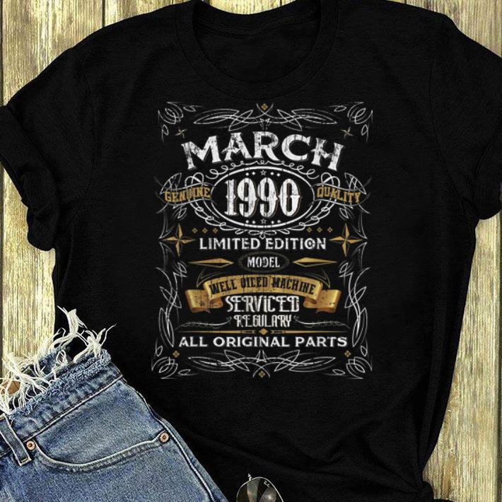 Hot Vintage March 1990 30th Birthday All Original Parts shirt 4 - Hot Vintage March 1990 30th Birthday All Original Parts shirt