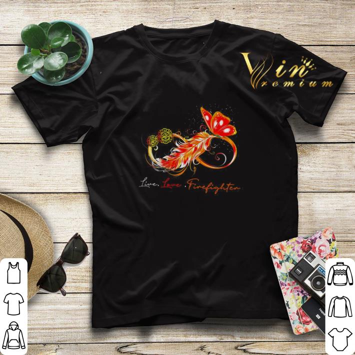 Infinity butterfly live love firefighter shirt sweater 4 - Infinity butterfly live love firefighter shirt sweater