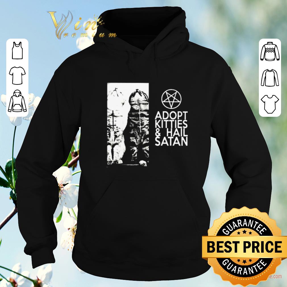 Nice Cat adopt kitties and hail satan Jesus shirt sweater 4 - Nice Cat adopt kitties and hail satan Jesus shirt sweater