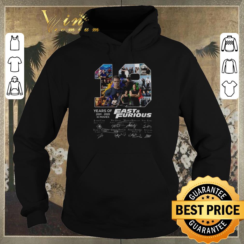 Nice Fast Furious 19 Years of 2001 2020 10 movies signatures shirt sweater 4 - Nice Fast & Furious 19 Years of 2001 2020 10 movies signatures shirt sweater