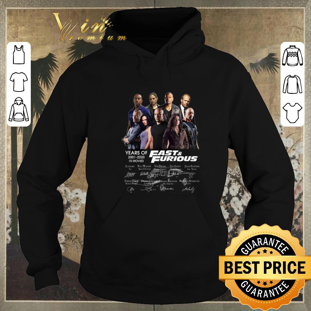 Nice Fast Furious years of 2001 2020 10 movies signatures shirt sweater 4 - Nice Fast & Furious years of 2001 2020 10 movies signatures shirt sweater