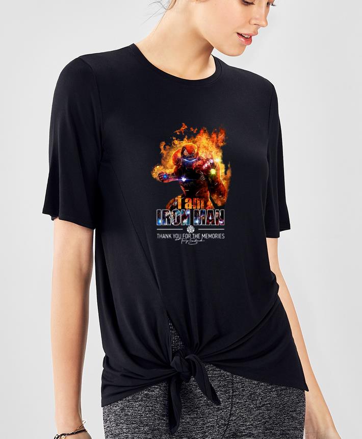 Nice I Am Iron Man Thank You For The Memories Signature shirt 4 - Nice I Am Iron Man Thank You For The Memories Signature shirt