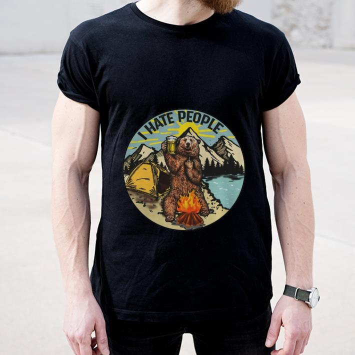 Nice I Hate People Bear Drinking Beer shirt 4 - Nice I Hate People Bear Drinking Beer shirt
