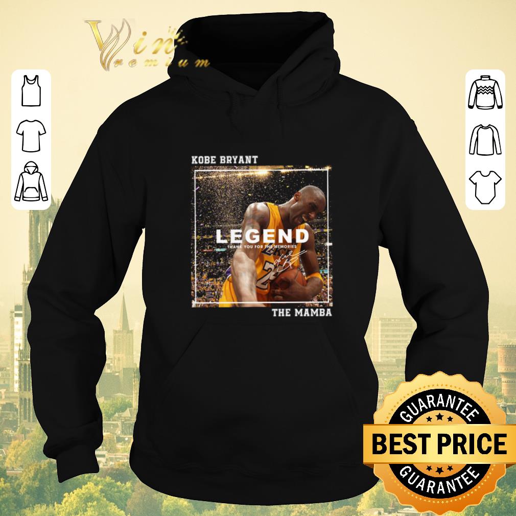 Nice Kobe Bryant Legend thank you for the memories signed The Mamba shirt sweater 4 - Nice Kobe Bryant Legend thank you for the memories signed The Mamba shirt sweater
