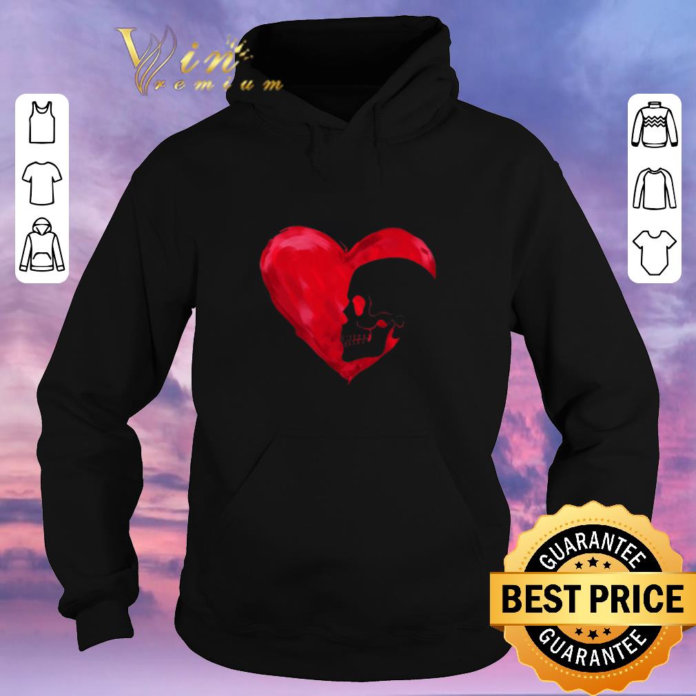 Nice Love Skull Red Heart shirt sweater Nice Love Skull Red Heart shirt sweater 4 - Nice Love Skull Red Heart shirt sweater