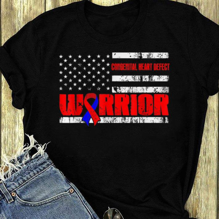 Official Congenital Heart Defect Warrior Awareness USA Flag shirt 4 - Official Congenital Heart Defect Warrior Awareness USA Flag shirt