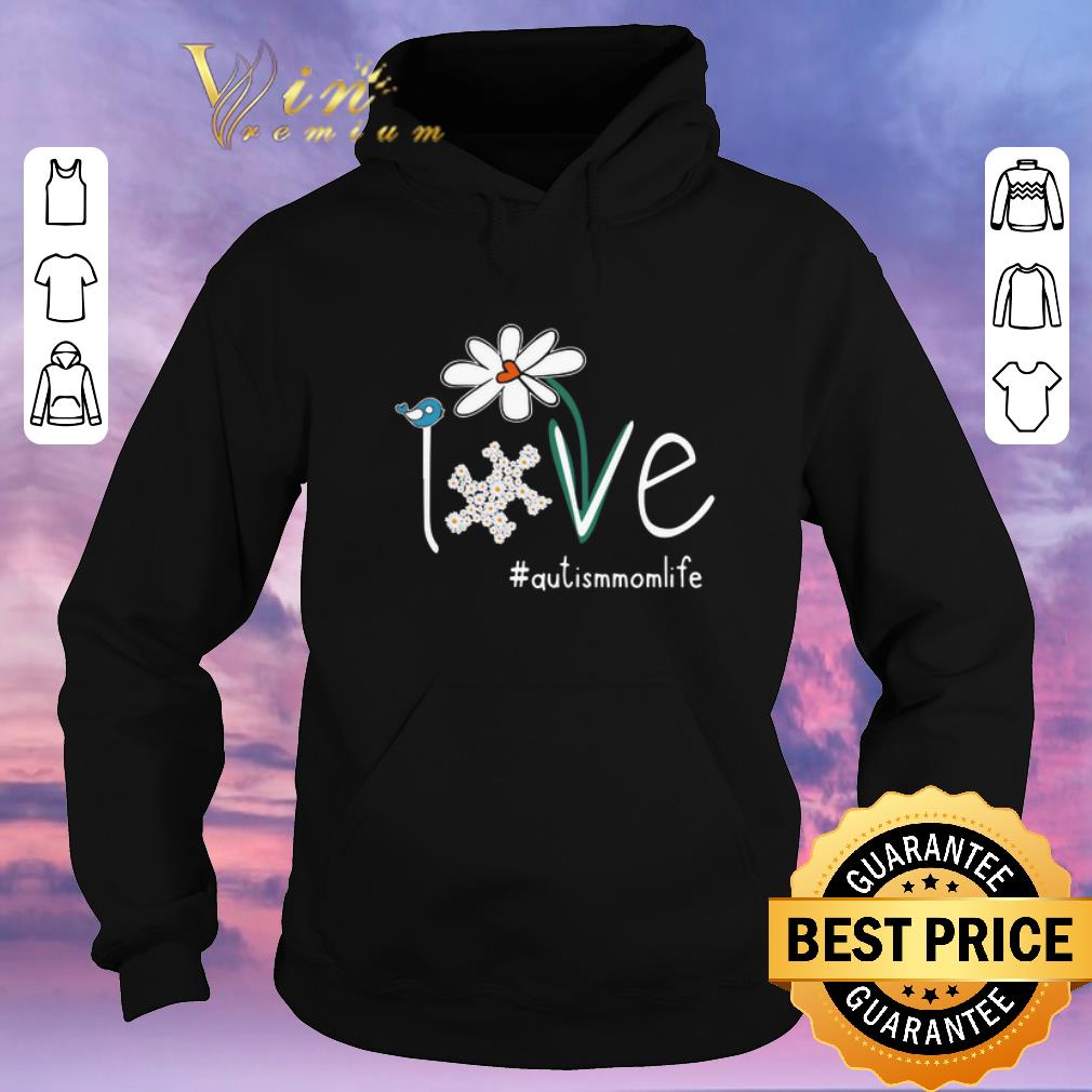 Official Flower love autismmomlife shirt sweater 4 - Official Flower love #autismmomlife shirt sweater