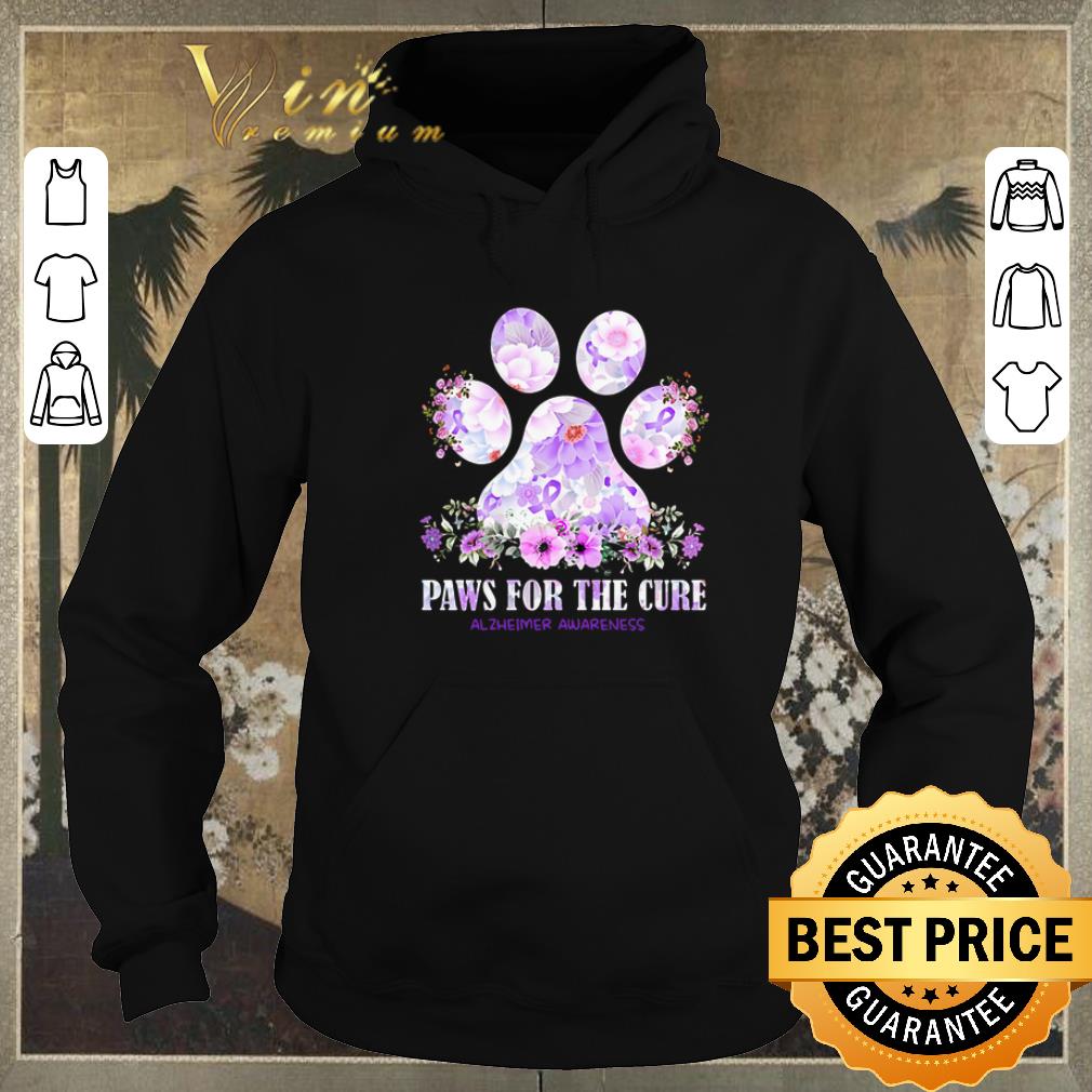 Official Flower paws for the cure Alzheimer awareness shirt sweater Official Flower paws for the cure Alzheimer awareness shirt sweater 4 - Official Flower paws for the cure Alzheimer awareness shirt sweater