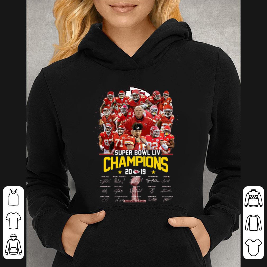 Official Kansas City Chiefs Super Bowl LIV Champions 2019 Signatures shirt 4 - Official Kansas City Chiefs Super Bowl LIV Champions 2019 Signatures shirt