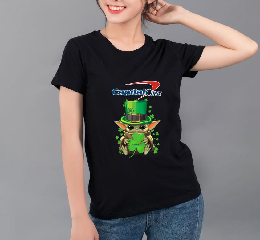 Original Baby Yoda Capital One Shamrock St Patrick s Day shirt 4 - Original Baby Yoda Capital One Shamrock St.Patrick’s Day shirt