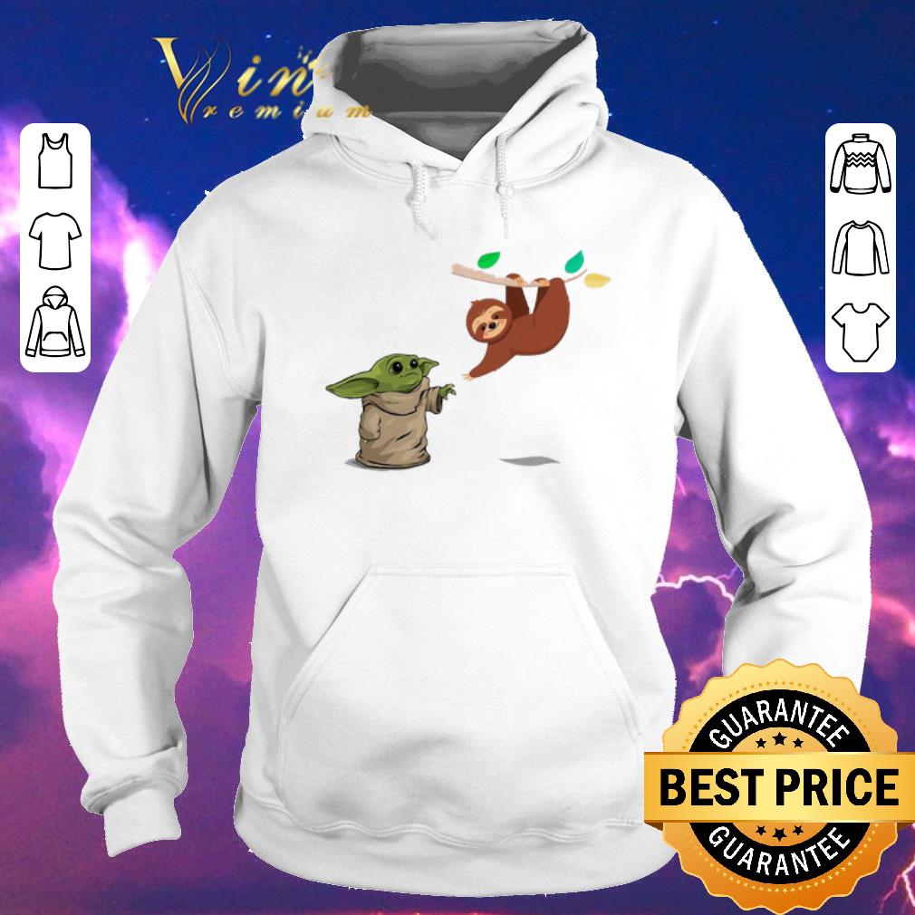 Original Baby Yoda and sloth shirt sweater Original Baby Yoda and sloth shirt sweater 4 - Original Baby Yoda and sloth shirt sweater
