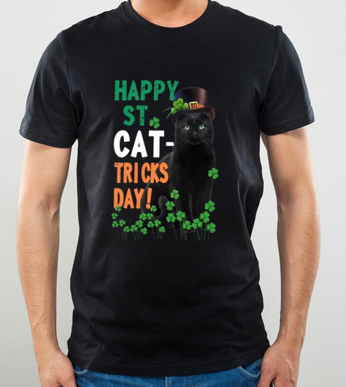 Original Black Cat happy St Patrick s Day shirt 4 - Original Black Cat happy St.Patrick's Day shirt
