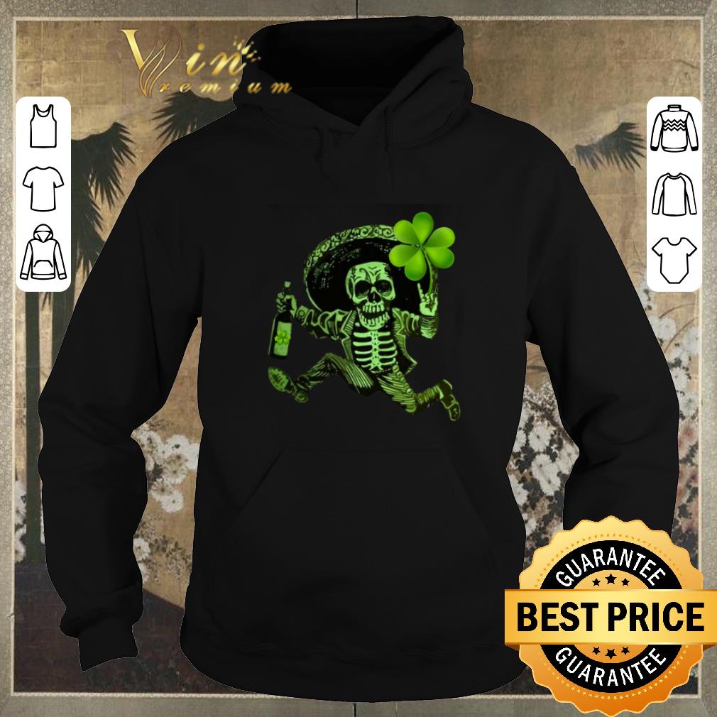 Original Skull Skeleton With Shamrock St Patrick s day shirt 4 - Original Skull Skeleton With Shamrock St. Patrick's day shirt