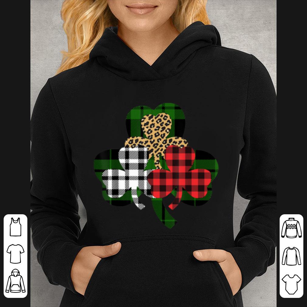 Premium Buffalo Plaid St Patricks Day Womens Leopard Shamrock shirt 4 - Premium Buffalo Plaid St Patricks Day Womens Leopard Shamrock shirt