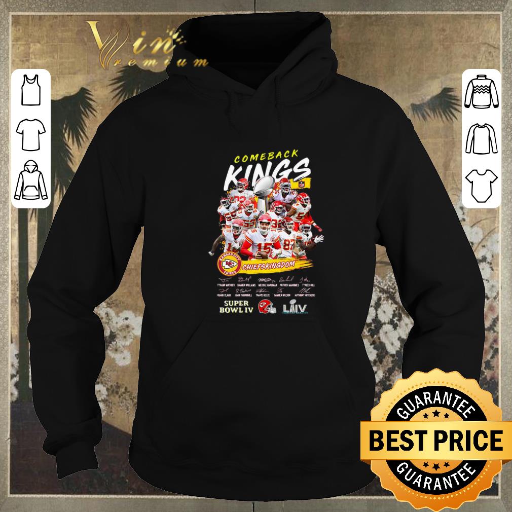 Premium Comeback Kings Kansas City Chiefs Kingdom Super Bowl IV Signed shirt sweater 4 - Premium Comeback Kings Kansas City Chiefs Kingdom Super Bowl IV Signed shirt sweater