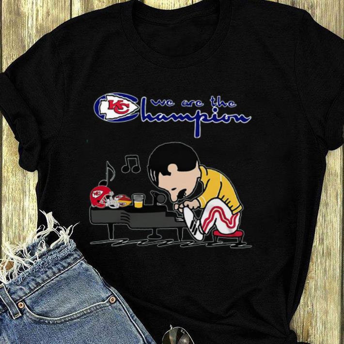 Premium Freddie Mercury Peanuts Style Kansas City Chiefs We Are The Champion shirt 4 - Premium Freddie Mercury Peanuts Style Kansas City Chiefs We Are The Champion shirt