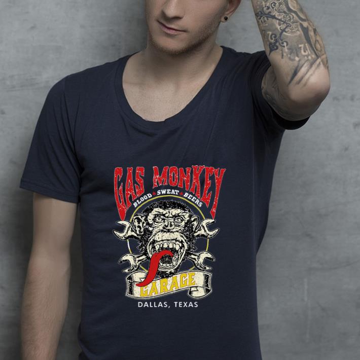 Premium Gas Monkey Blood Sweat Beers Garage Dallas Texas shirt 4 - Premium Gas Monkey Blood Sweat Beers Garage Dallas Texas shirt
