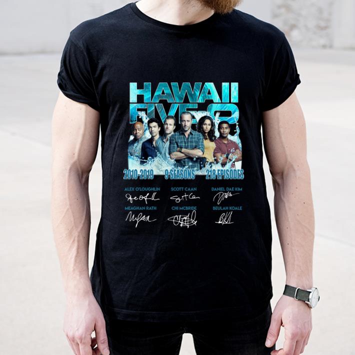 Premium Hawaii Five 0 2010 2019 9 Seasons 218 Episodes Signatures shirt 4 - Premium Hawaii Five-0 2010-2019 9 Seasons 218 Episodes Signatures shirt