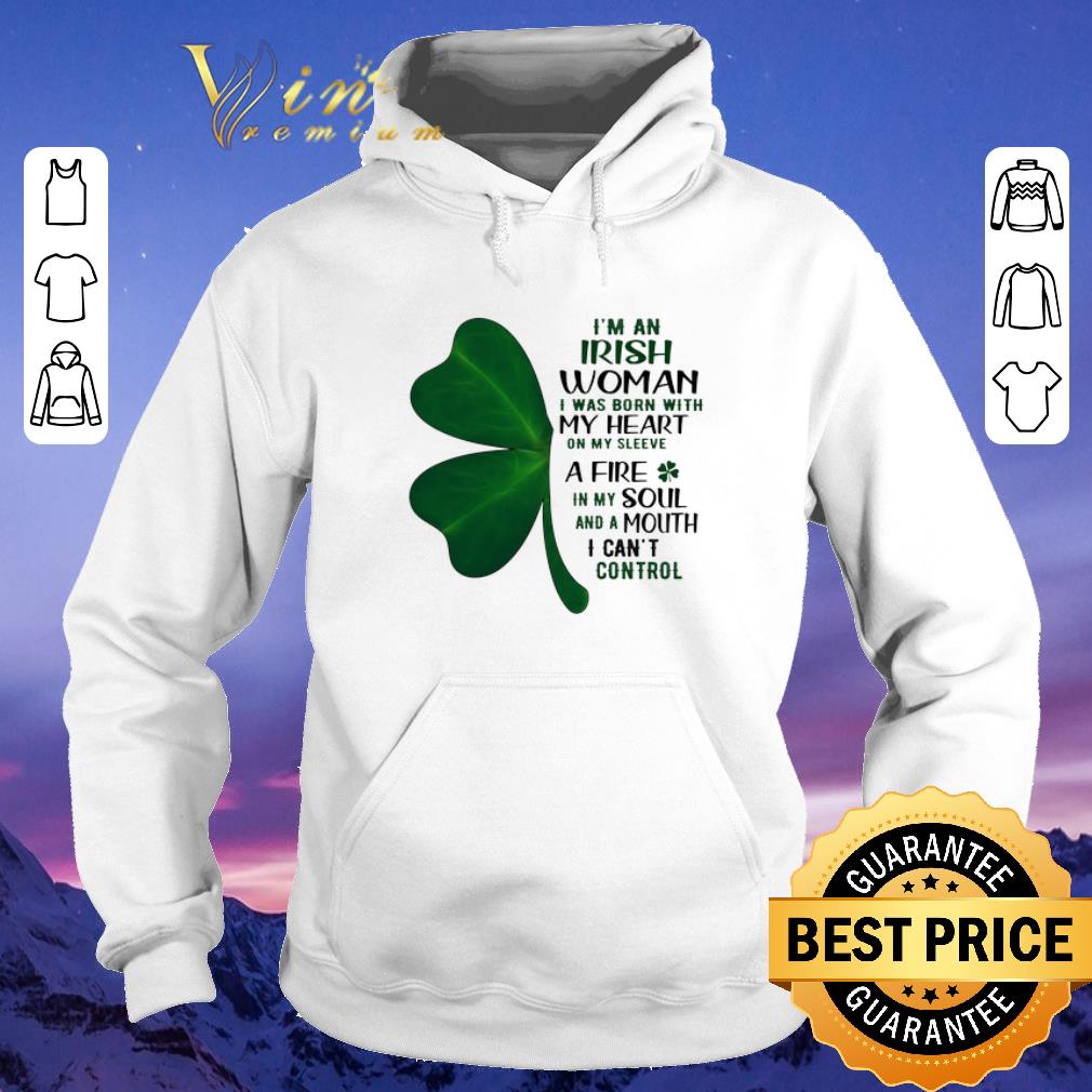 Premium I m an irish woman i was born with my heart St Patrick s day shirt sweater 4 - Premium I'm an irish woman i was born with my heart St. Patrick's day shirt sweater