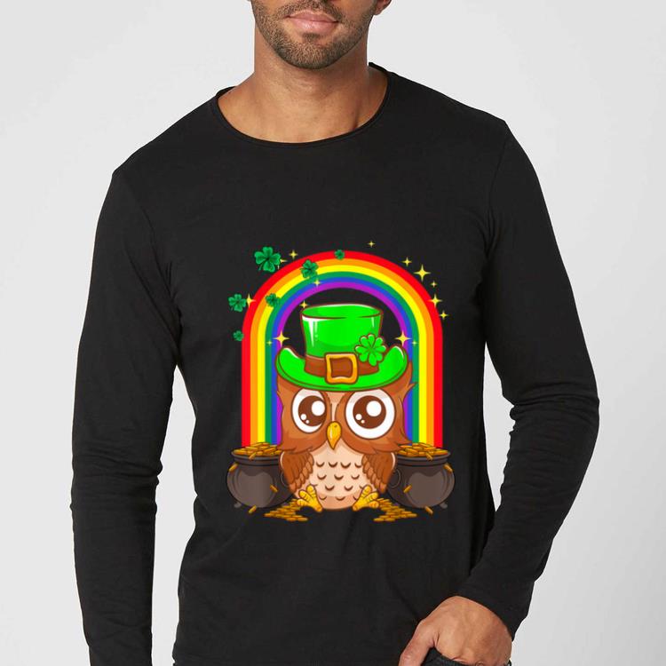 Premium Irish Leprechaun Owl Funny St Patrick s Day shirt 4 - Premium Irish Leprechaun Owl Funny St. Patrick's Day shirt