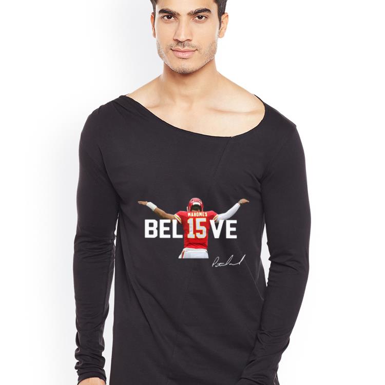Premium Kansas City Chiefs Patrick Mahomes 15 Believe Signature shirt 4 - Premium Kansas City Chiefs Patrick Mahomes 15 Believe Signature shirt