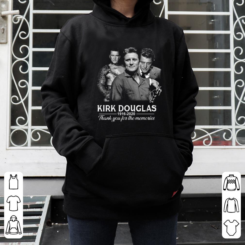 Premium Kirk Douglas 1916 2020 thank you for the memories signature shirt 4 - Premium Kirk Douglas 1916 2020 thank you for the memories signature shirt