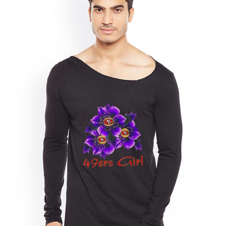 Premium San Francisco 49ers Girl purple flowers shirt 4 - Premium San Francisco 49ers Girl purple flowers shirt