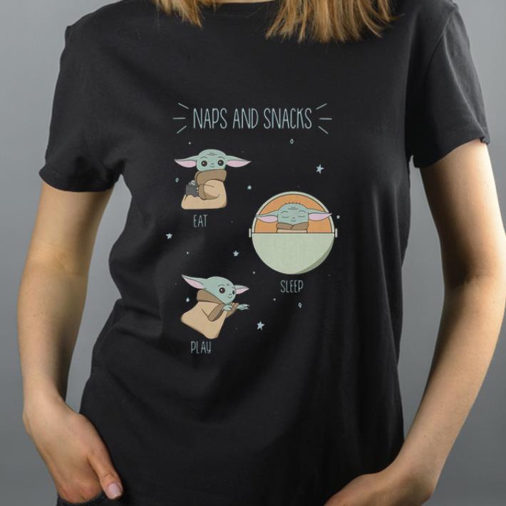 Premium Star Wars The Mandalorian The Child Naps And Snacks shirt 4 - Premium Star Wars The Mandalorian The Child Naps And Snacks shirt