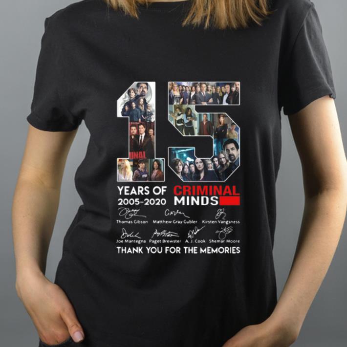 Pretty 15 Years Of Criminal Minds 2005 2020 Signatures shirt 4 - Pretty 15 Years Of Criminal Minds 2005-2020 Signatures shirt