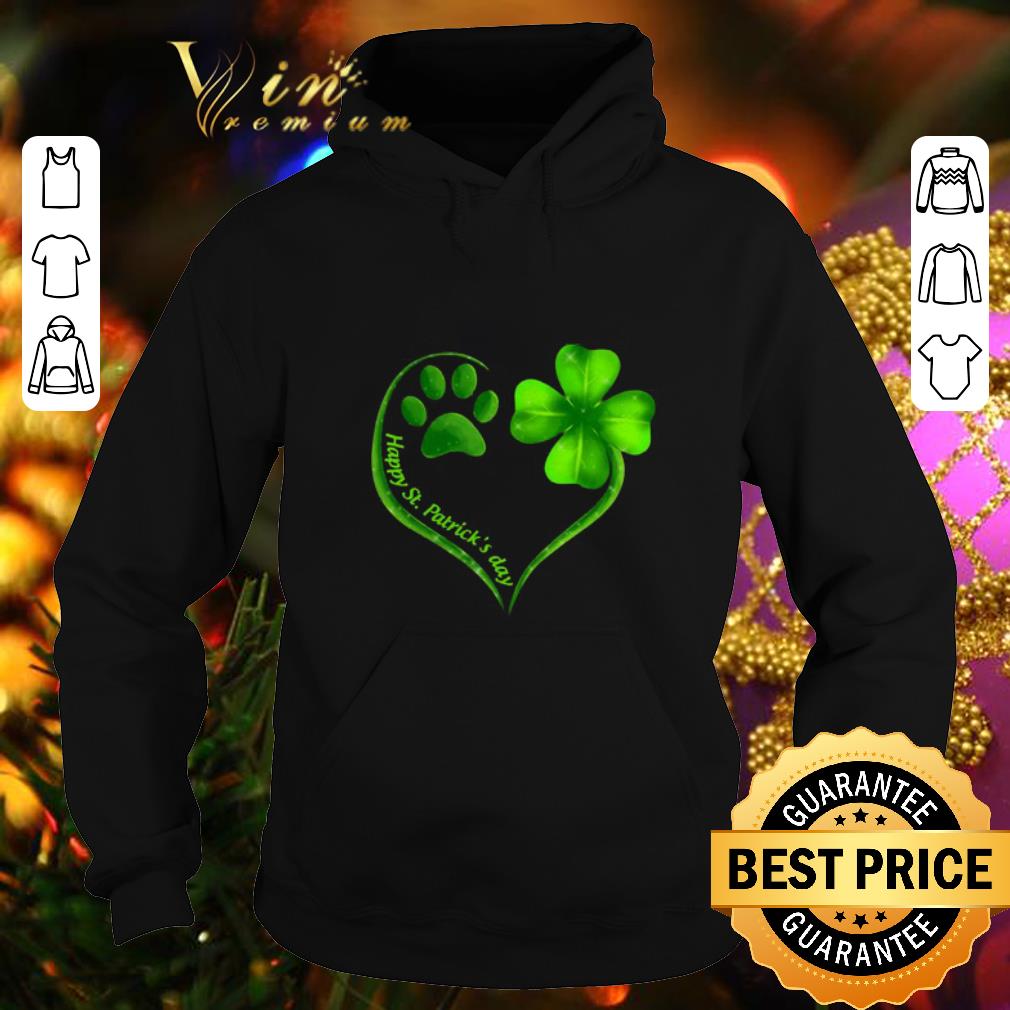 Pretty Love dog paw heart happy St Patrick s day shirt 4 - Pretty Love dog paw heart happy St. Patrick’s day shirt