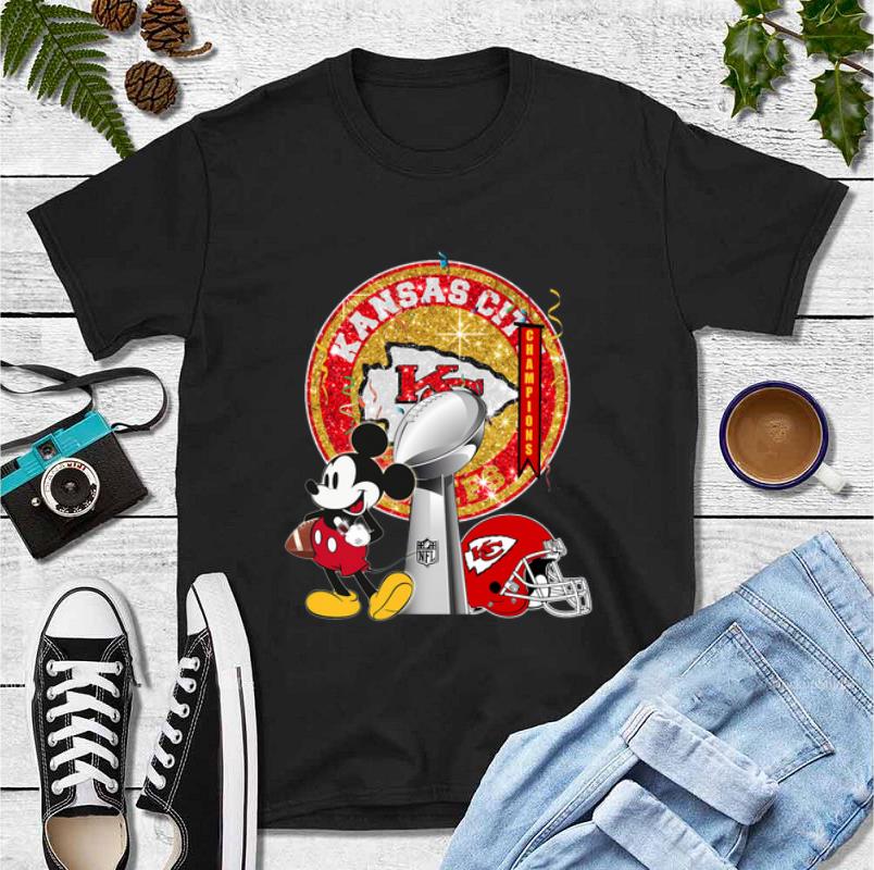 Pretty Mickey Mouse Kansas City Chiefs Champions shirt 4 - Pretty Mickey Mouse Kansas City Chiefs Champions shirt