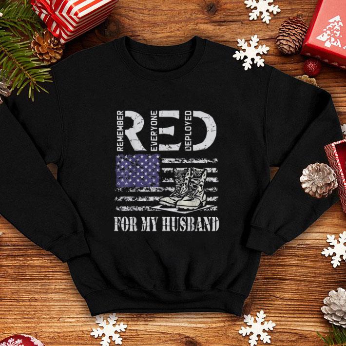 Pretty RED Remember Everyone Deployed For My Husband Military Soldier shirt Pretty RED Remember Everyone Deployed For My Husband Military Soldier shirt 4 - Pretty RED Remember Everyone Deployed For My Husband Military Soldier shirt