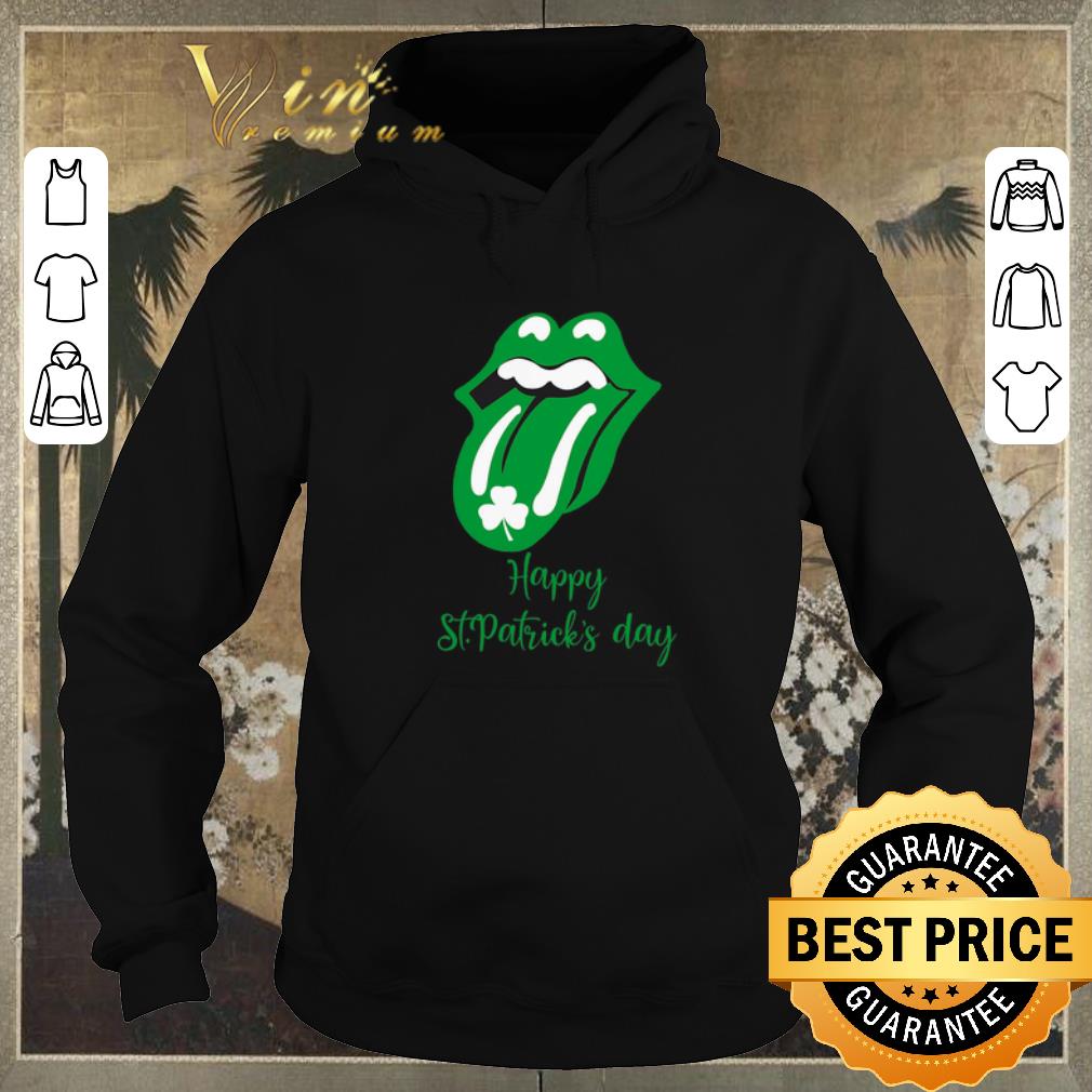 Pretty Rolling Stones logo shamrock Happy St Patrick s day shirt sweater 4 - Pretty Rolling Stones logo shamrock Happy St. Patrick's day shirt sweater
