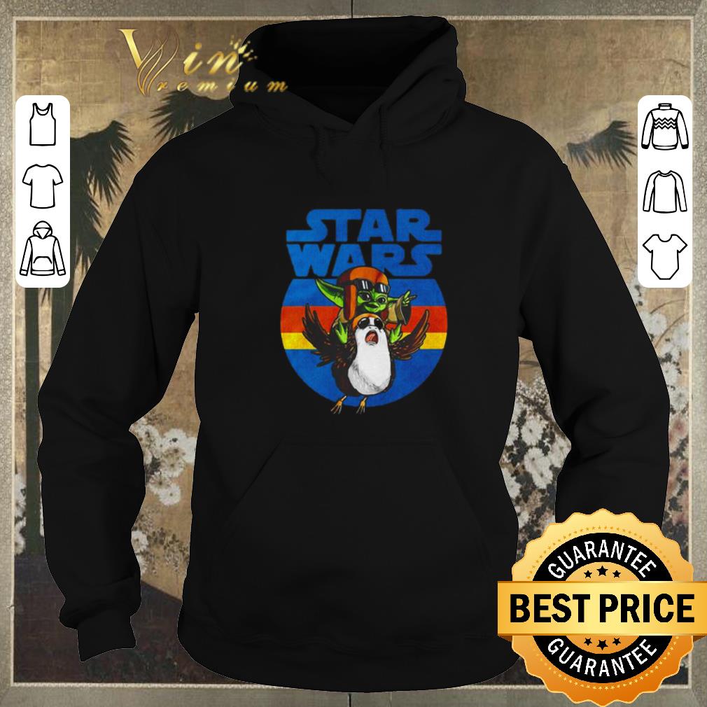 Pretty Star Wars Baby Yoda and Sad Porg vintage shirt sweater 4 - Pretty Star Wars Baby Yoda and Sad Porg vintage shirt sweater