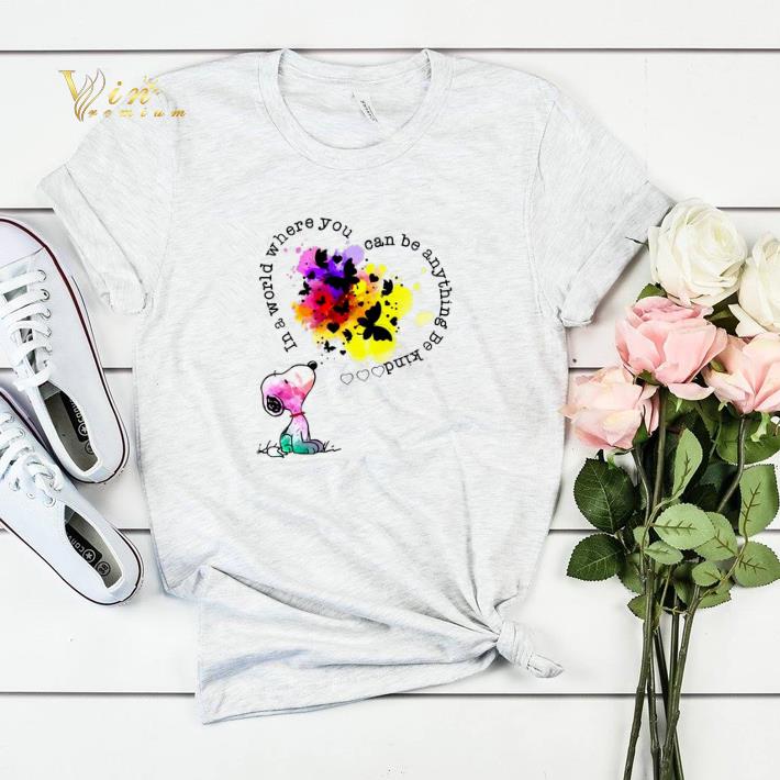 Snoopy colors in a world where you can be anything be kind shirt sweater 4 - Snoopy colors in a world where you can be anything be kind shirt sweater