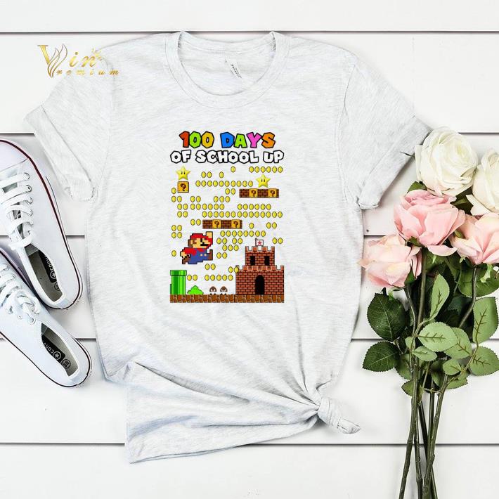 Super Mario 100 days of school up shirt sweater Super Mario 100 days of school up shirt sweater 4 - Super Mario 100 days of school up shirt sweater